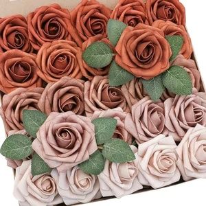 Burnt Orange Assorted Flowers